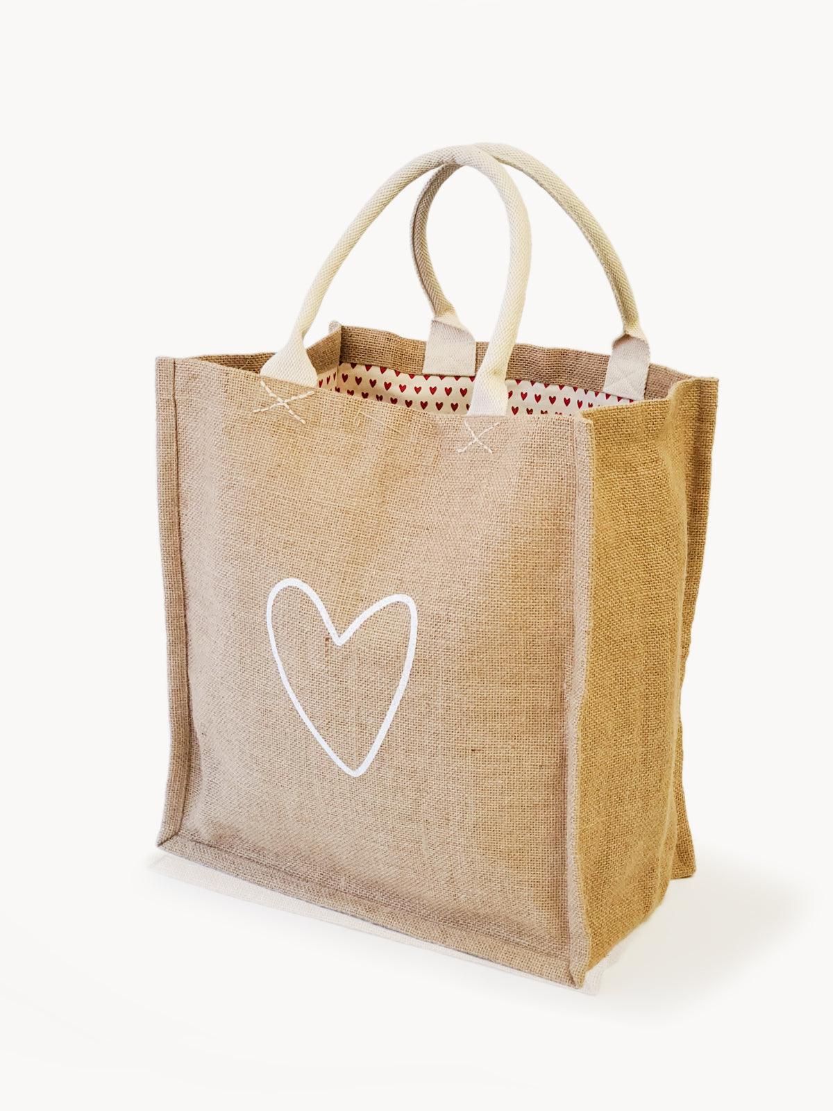 Love Jute Canvas Bag - Plant Paradise Boutique