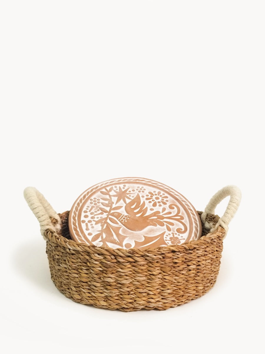 Bird Round Bread Warmer & Basket