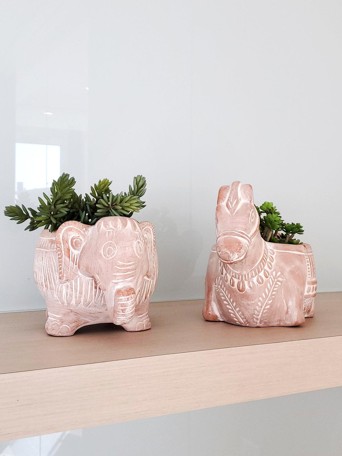 Elephant Terracotta Pot - Plant Paradise Boutique