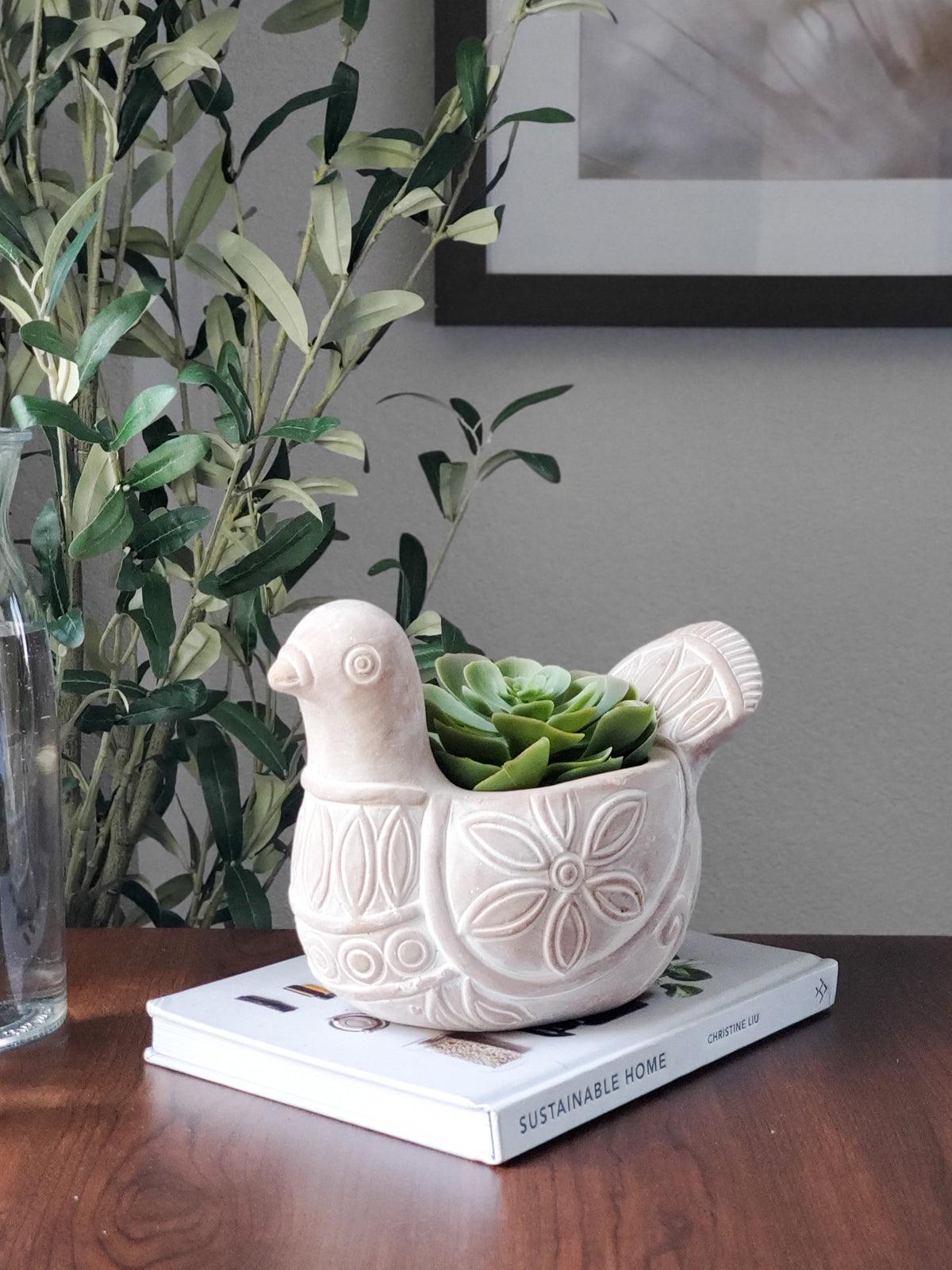 Spotted Dove Terracotta Pot - Plant Paradise Boutique